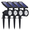 White 2-in-1 Solar Wall Lights, 200 Lumens, 7 LEDs R656