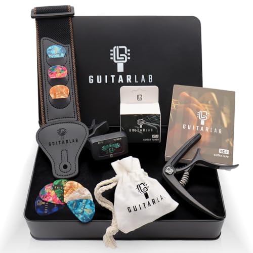 Guitar Accessories Kit with Strap, Capo, Tuner, Picks D561