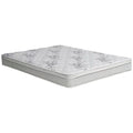 White 9-Inch Twin Euro Top Fabric Mattress L962