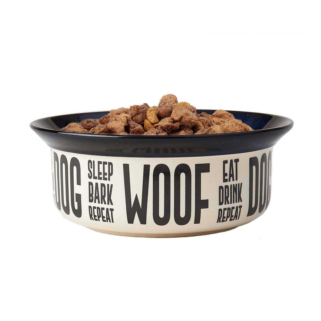 Stoneware Dog Bowl J2111