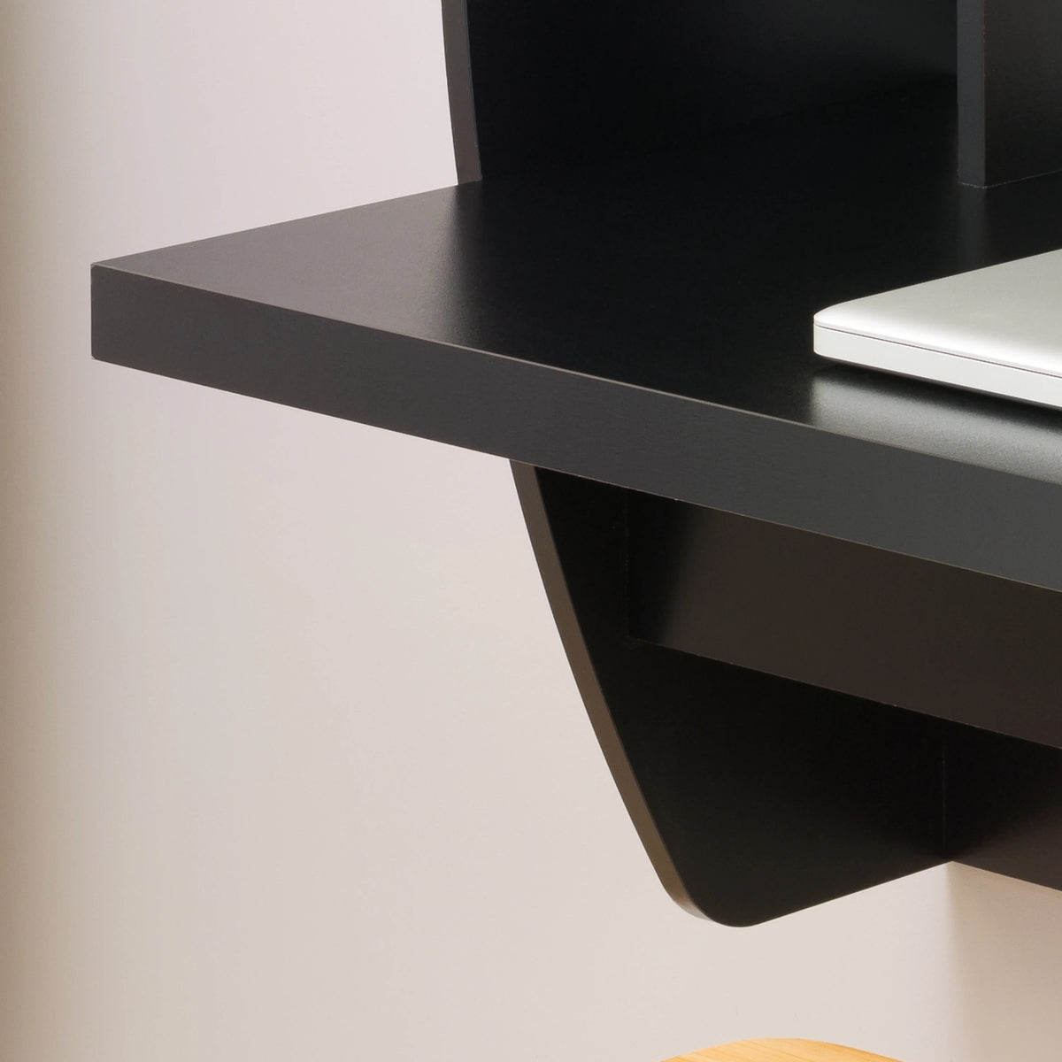 Black Wall Mounted Desk with Storage H6464