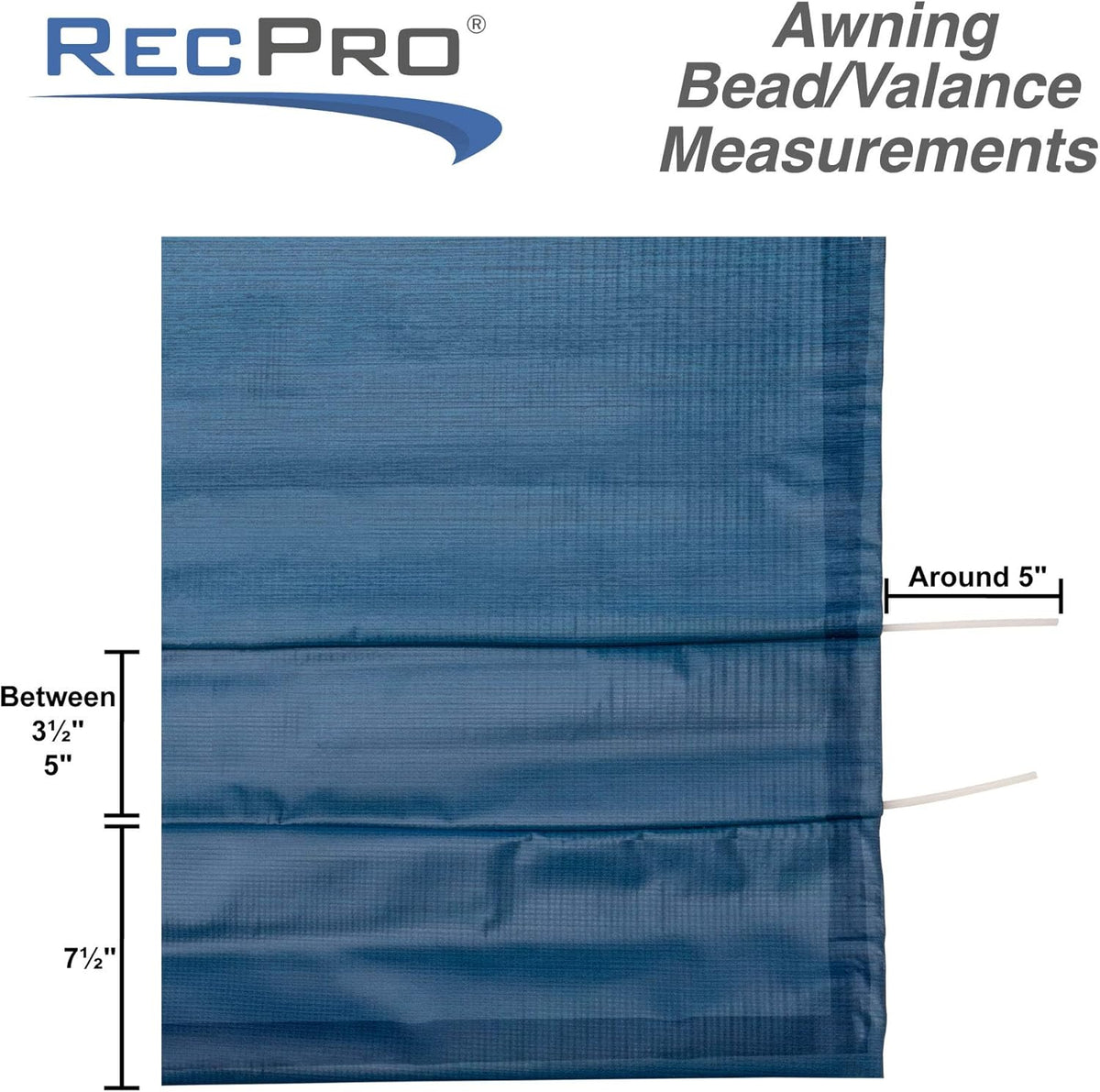 RV Awning Fabric Replacement 15 Foot Tan Heat Sealed Q75612