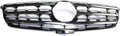Black Plastic Grille Assembly with Chrome Molding M9877
