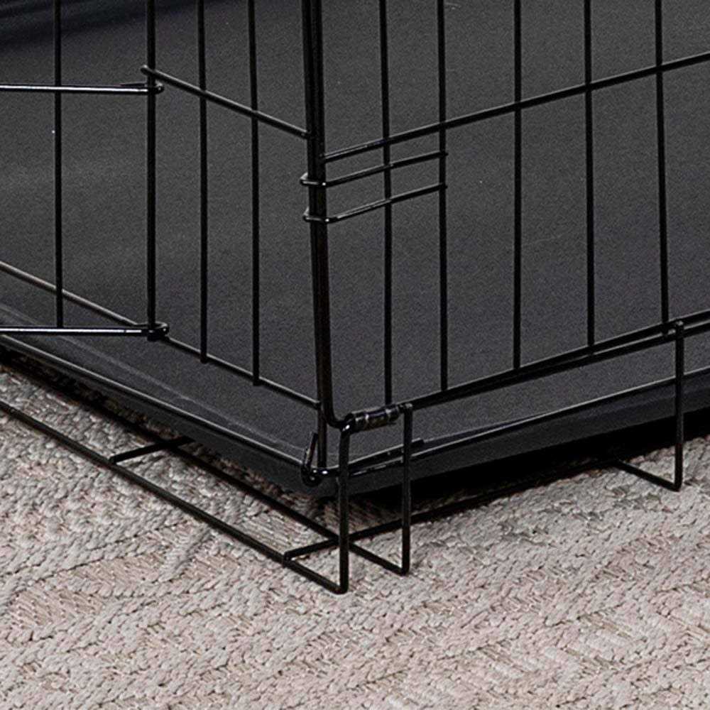 2-Door Metal Dog Crate with Divider Y7869