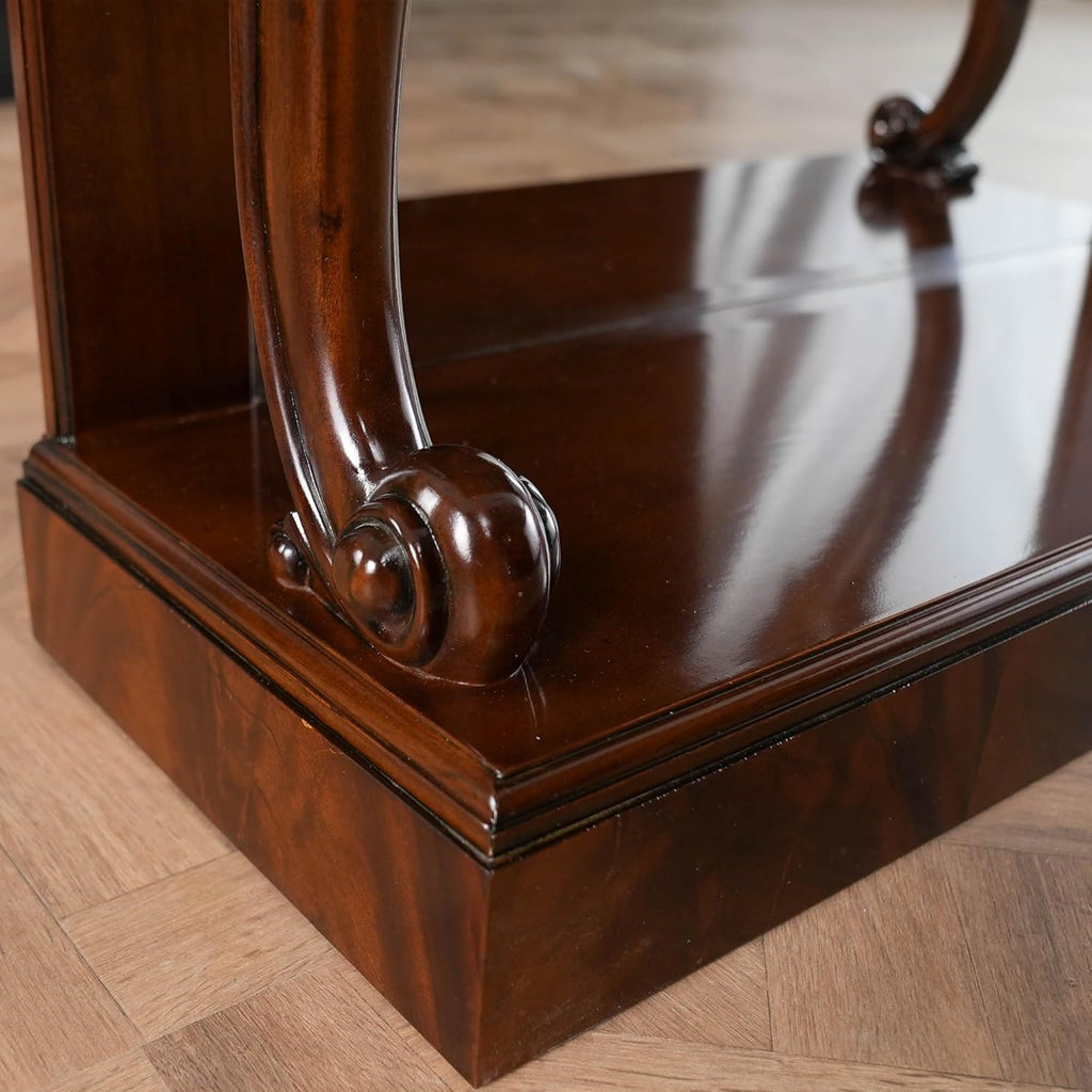 Mahogany Marble Top Console W773112