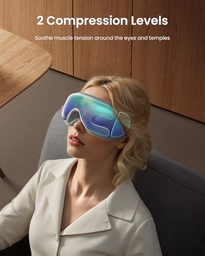 Eye Massager with Heat Compression Sleep Mask J640