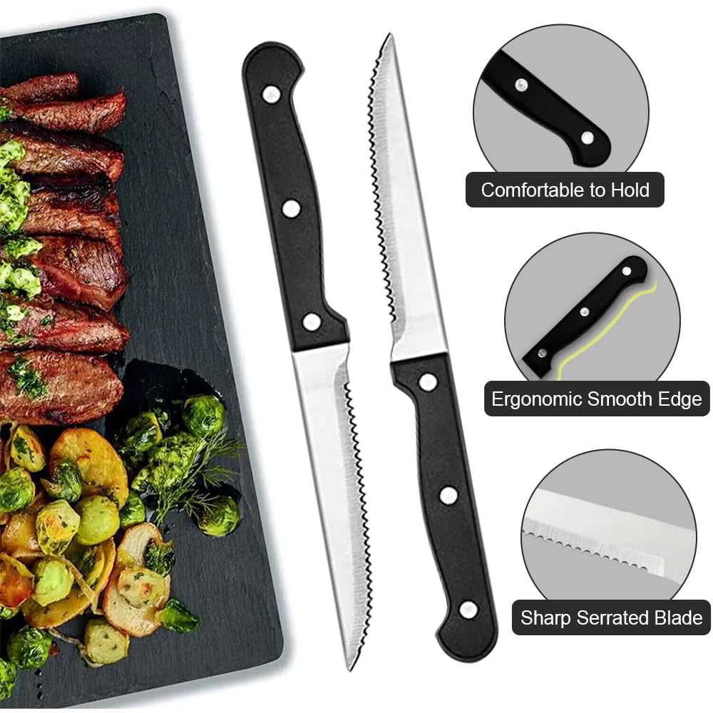 48-Pieces Stainless Steel Silverware Set H25945