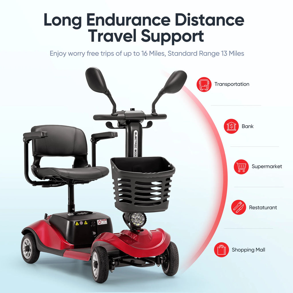 4 Wheels Folding Travel Mobility Scooter J103