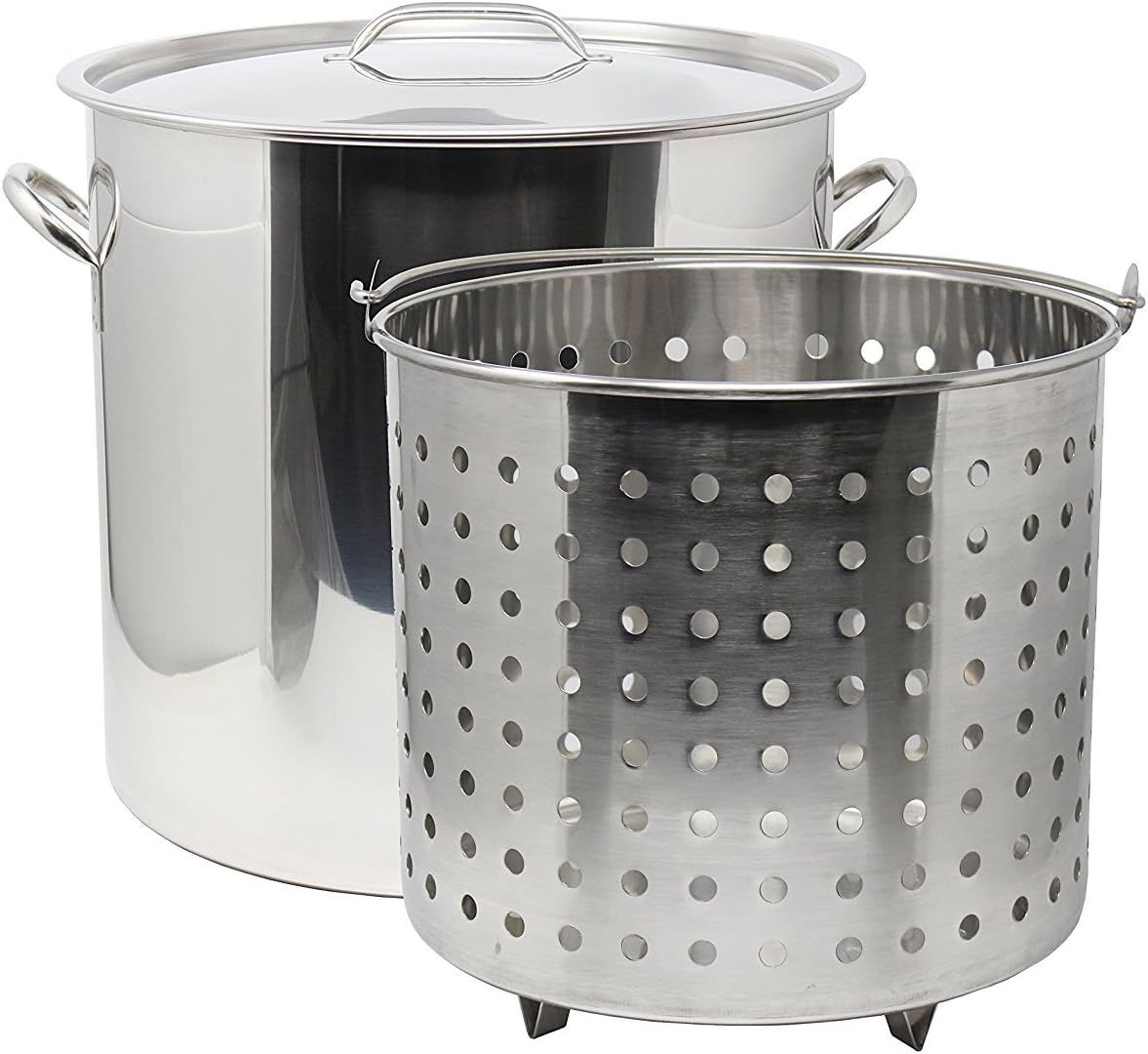 13-Gal 16" Stainless Steel Stock Pot with Lid N4101