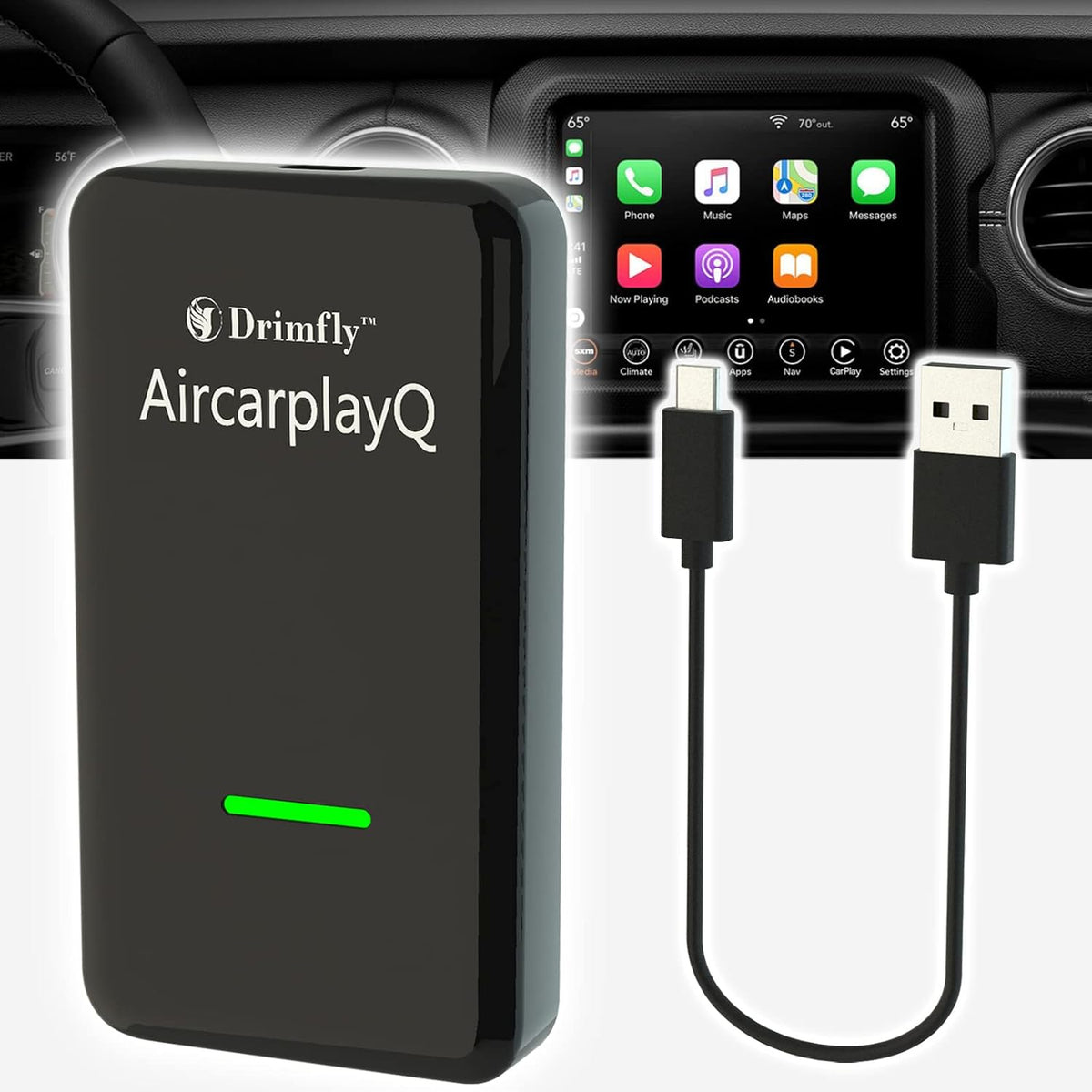 Wireless CarPlay Adapter 5GHz WiFi T530