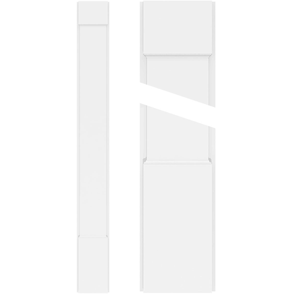 Plain PVC Pilaster with Capital and Base (Pair) R944070