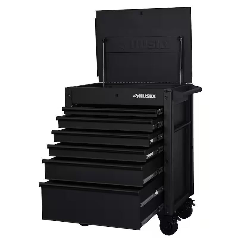 Black 6-Drawer Rolling Tool Cart A265