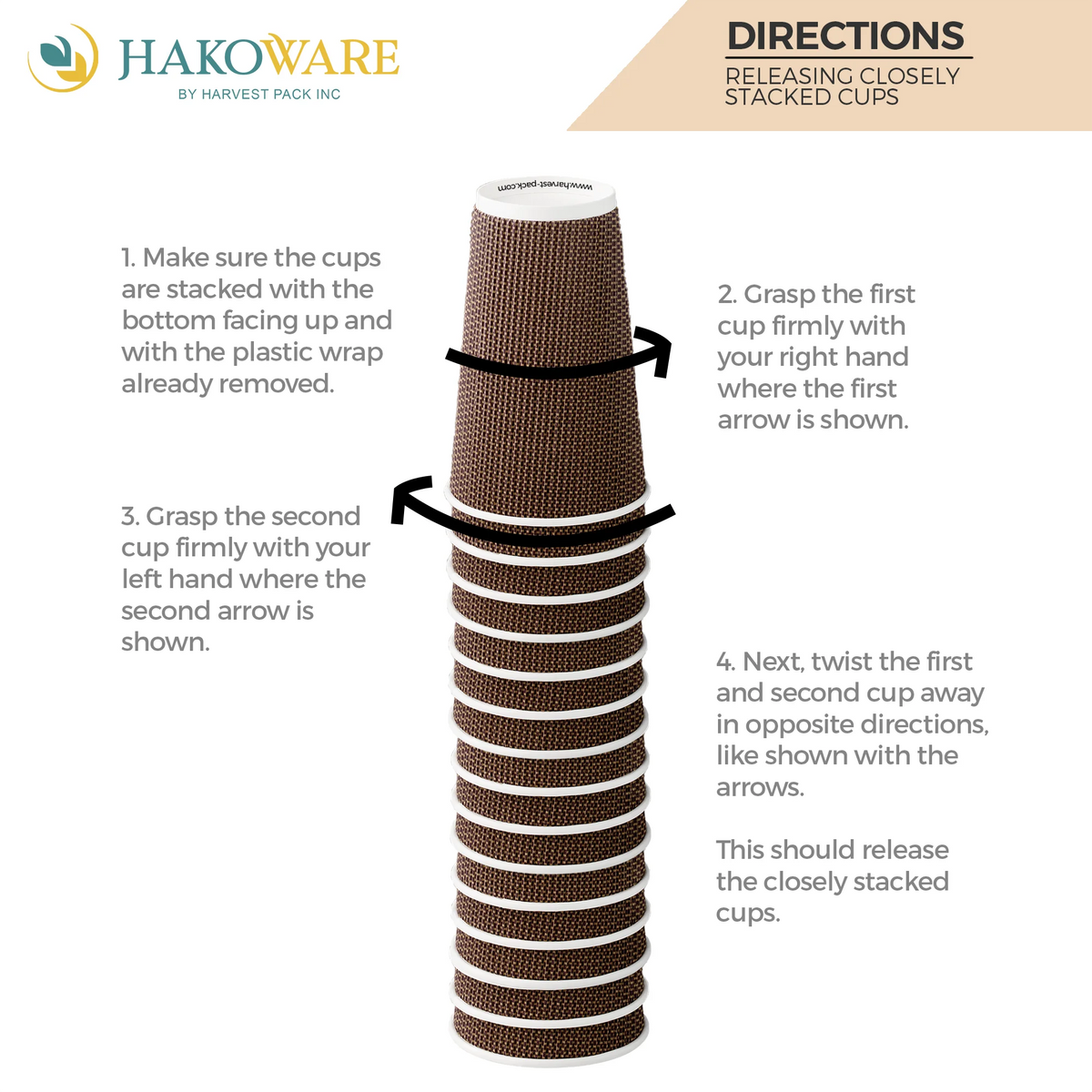 Disposable 12 fl oz Brown Rippled Double-Walled Paper Hot Cup with Lid 400 Sets U61868