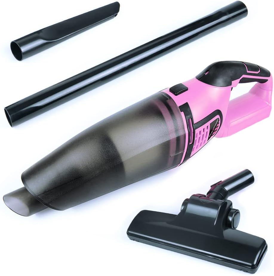 Pink Cordless Stick Vacuum Cleaner with Rechargeable Battery K169204