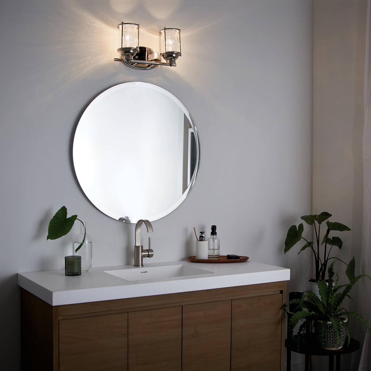 Polished Nickel 2 Light Bath E9232