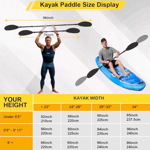 Telescopic Kayak Paddle with Paddle Leash S419282
