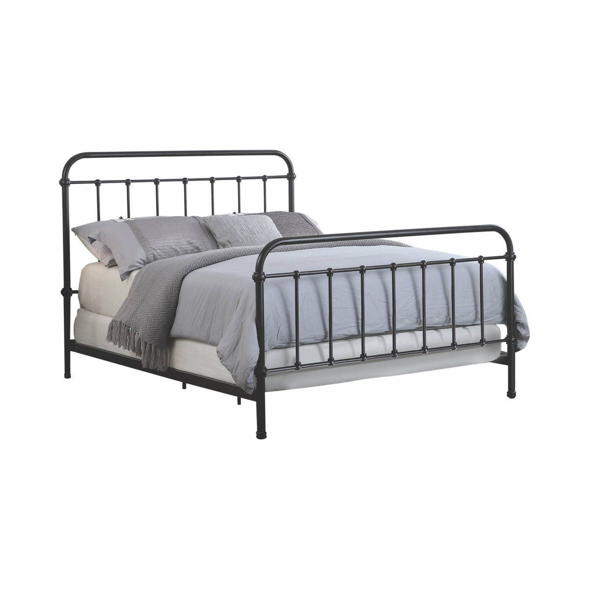 Dark Bronze California King Metal Bed Q832661