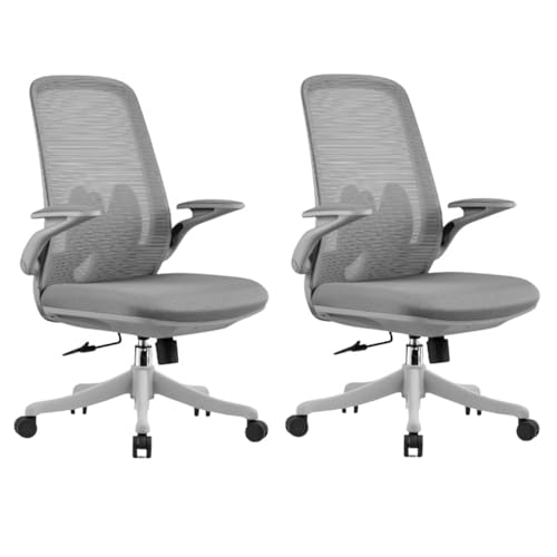 Gray Adjustable Height Mesh Office Chair with Wheels F992913