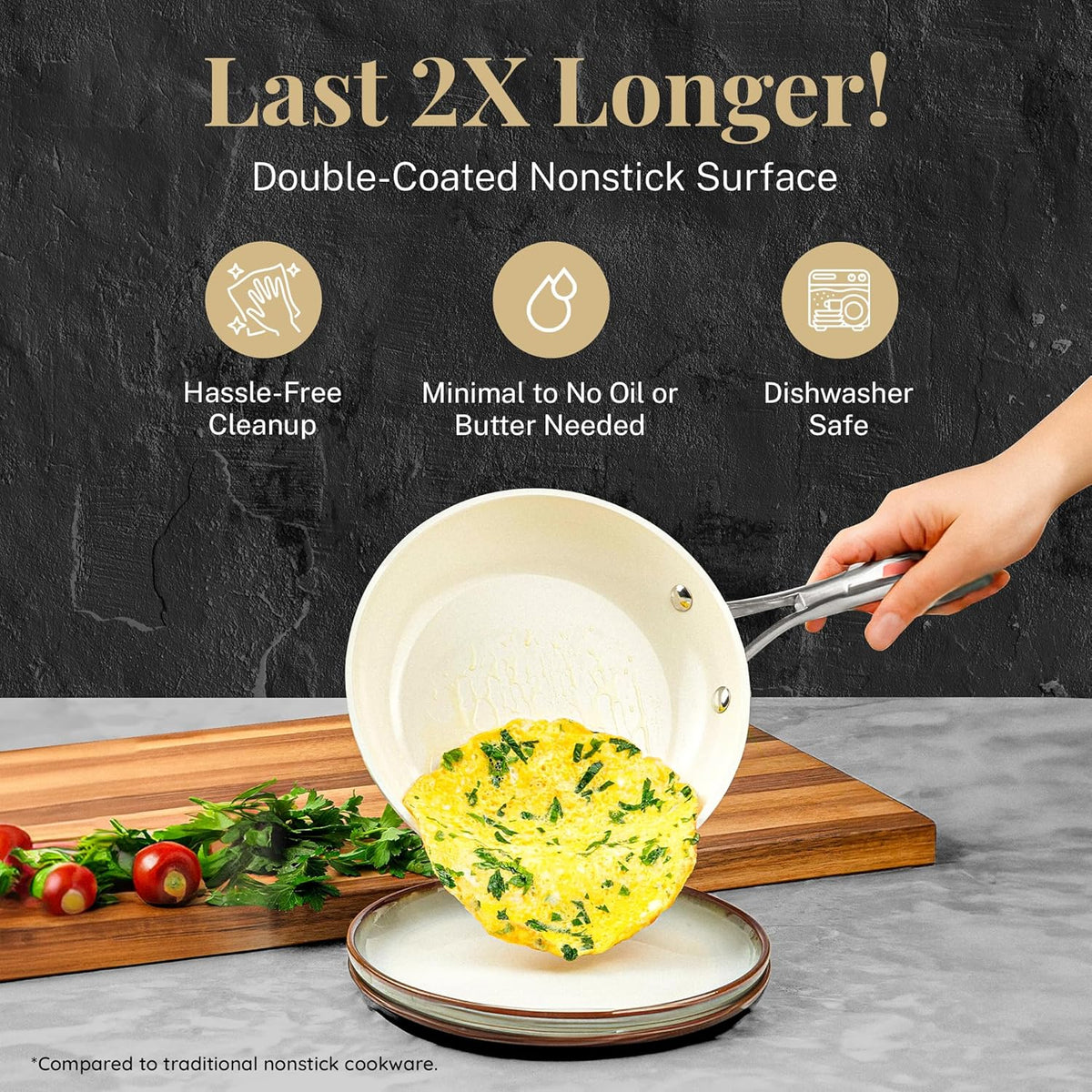 15 Piece Non Stick Ceramic Cookware Set Z9526