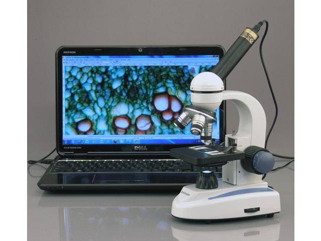 40X-400X Cordless LED Compound Microscope Q457