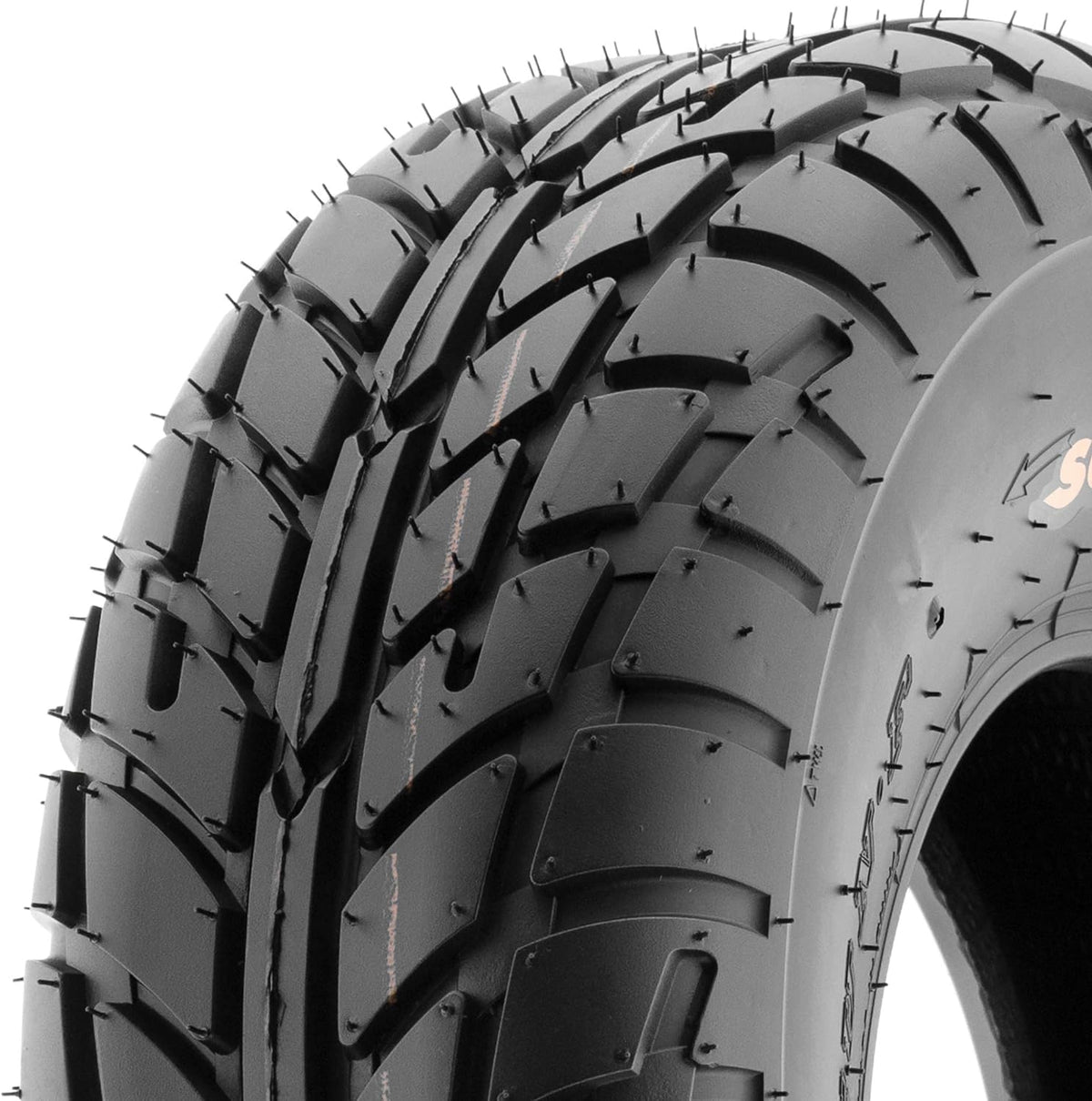 Set of 4 ATV UTV Flat Track Tires 20x7-8 Front & 18x9.5-8 Rear, 6 PR, Tubeless P46733