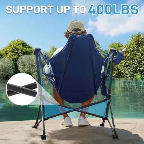 Oversized Padded Hammock Camping Chair with Cup Holder Y710