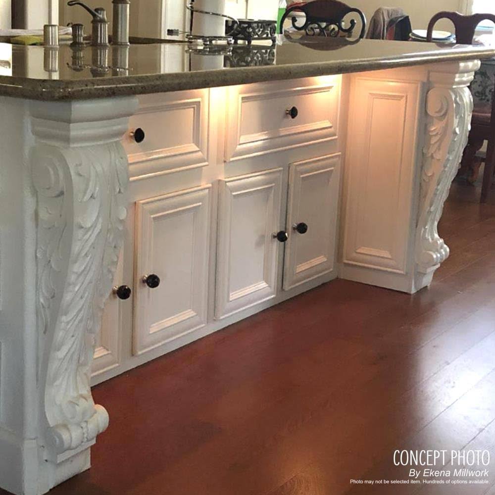 Alder Extra Large Acanthus Leaf Block Corbel L1766