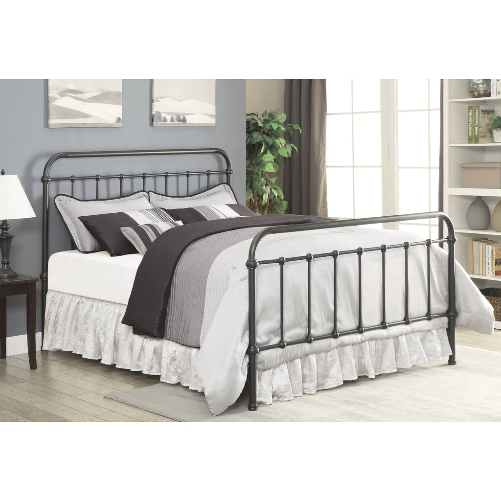 Dark Bronze California King Metal Bed Q832661