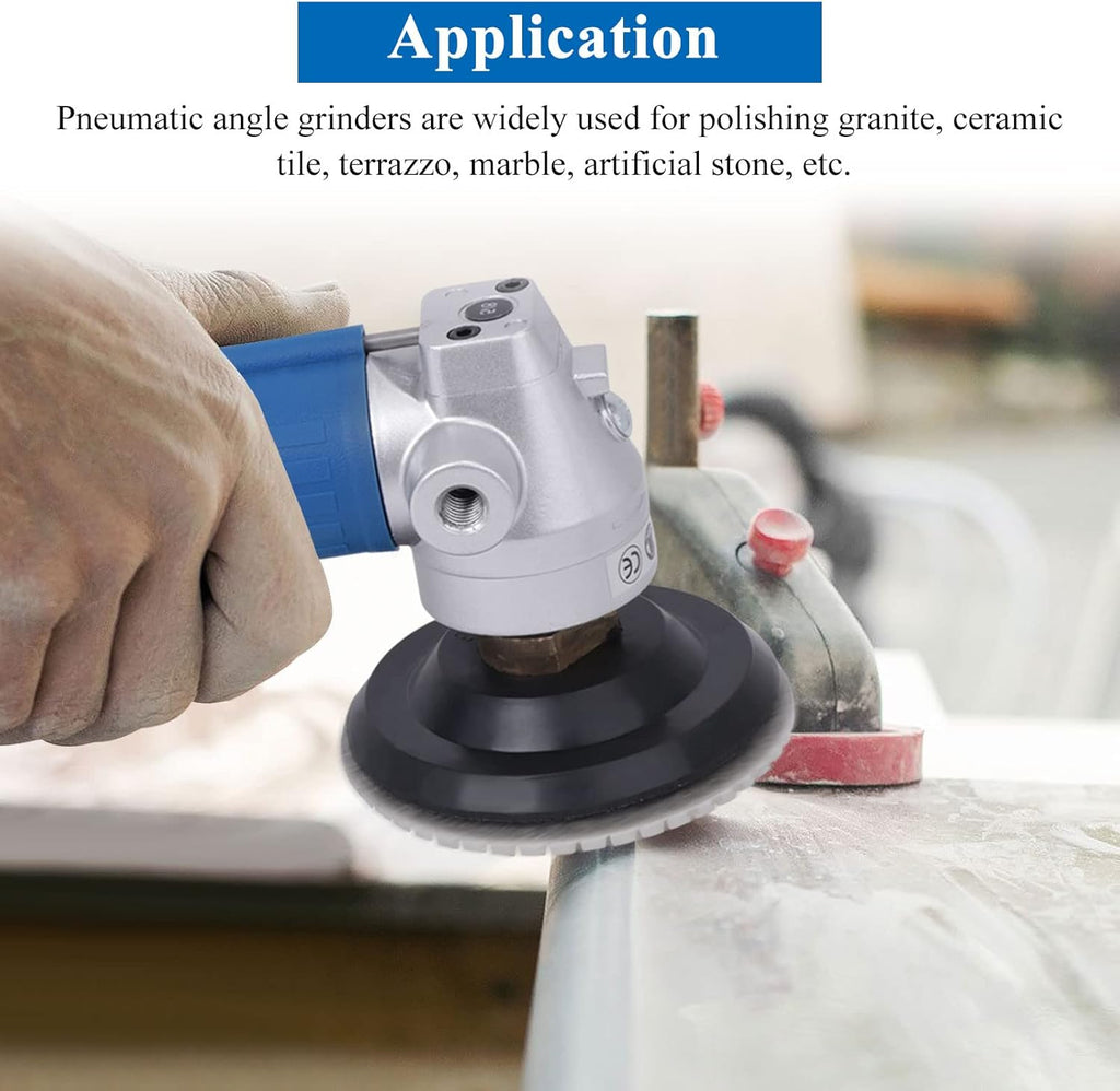 4" Pneumatic Wet Polisher Grinder with 7 Pieces Polishing Pads C83893