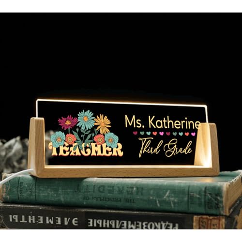 Teacher Desk Name Acrylic LED Light H93337
