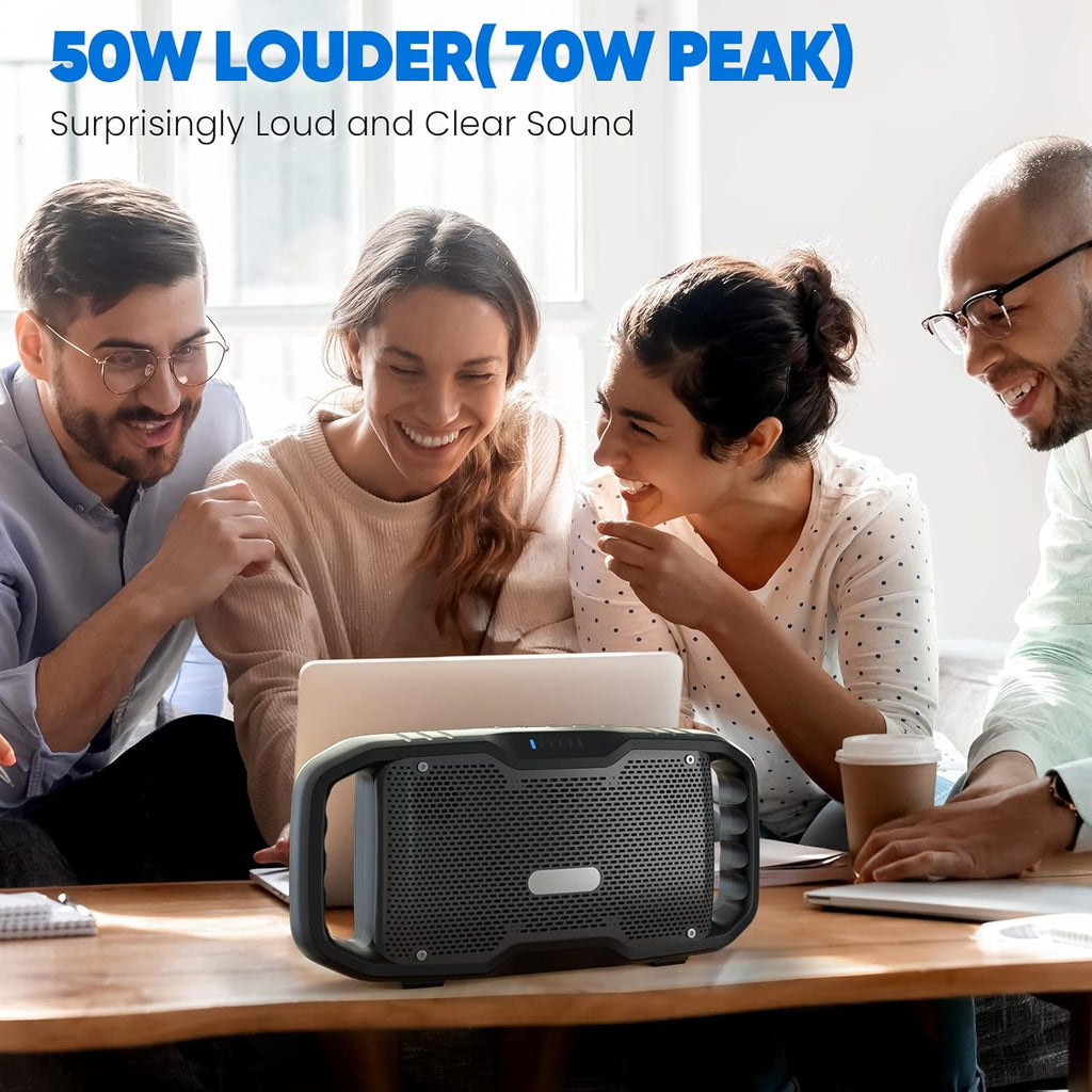 Portable Wireless Bluetooth Speaker with Subwoofer H109975
