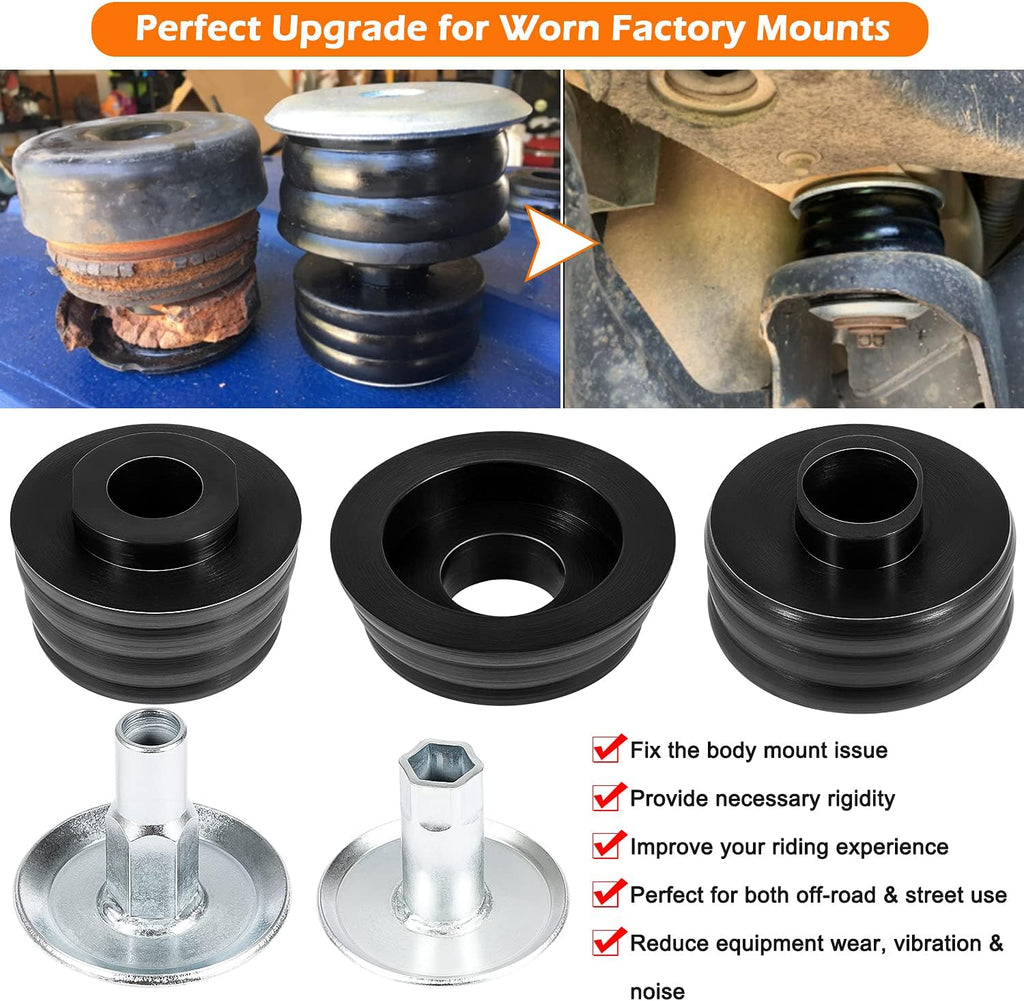 Body Mount Bushing Kit for Ford F250 F350 Super Duty 2008-2016 2WD 4WD Polyurethane M22665