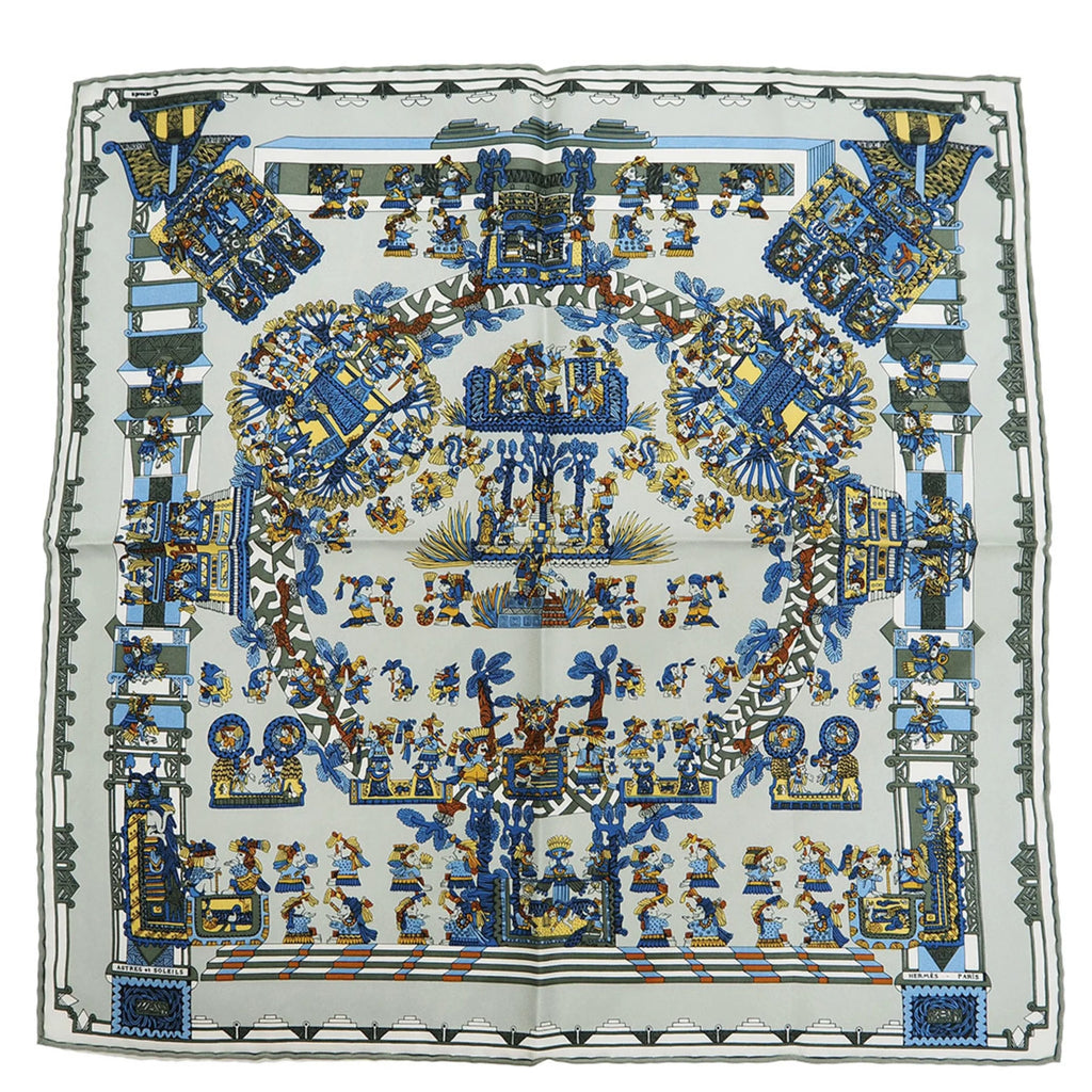 Gray Silk Scarf U4820