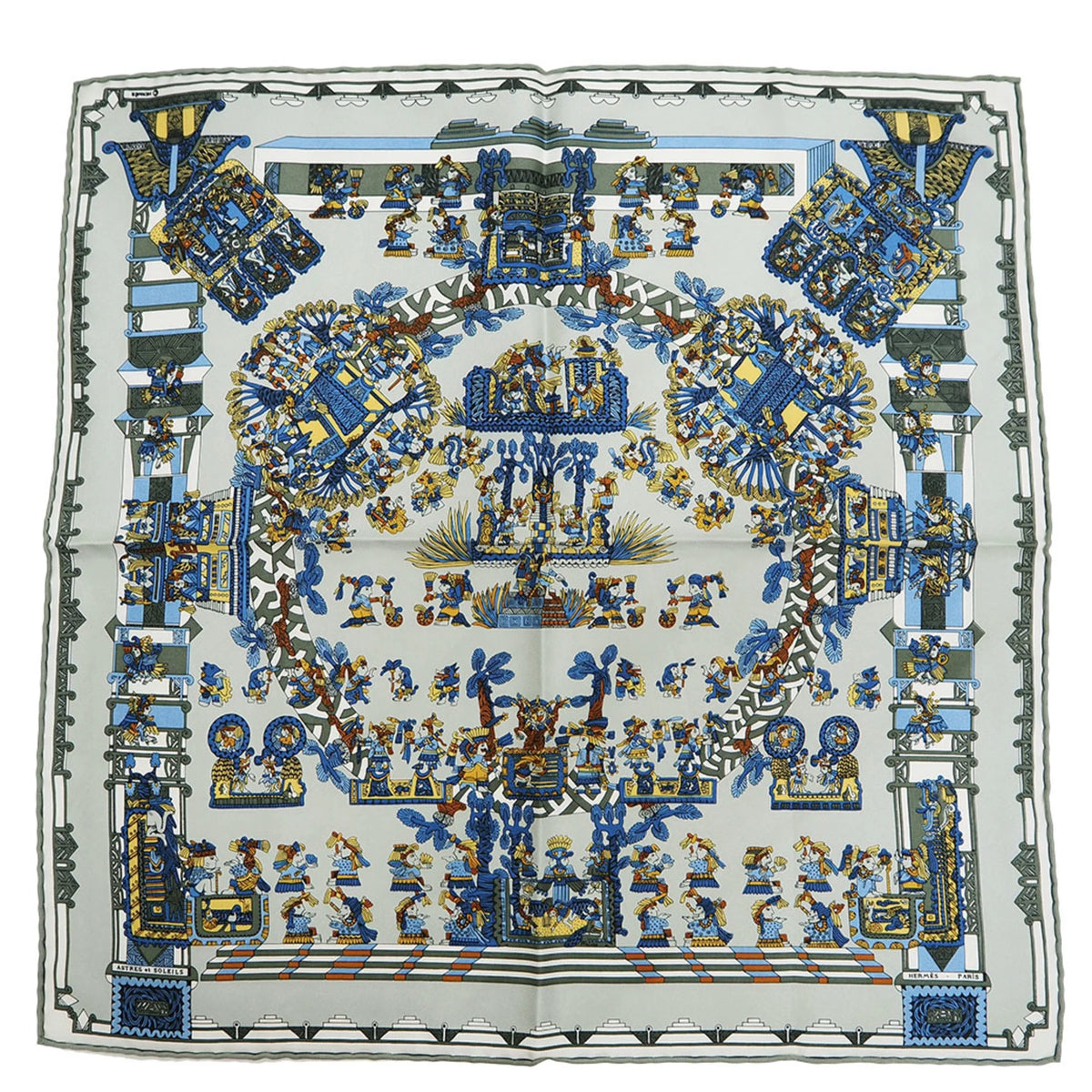 Gray Silk Scarf U4820