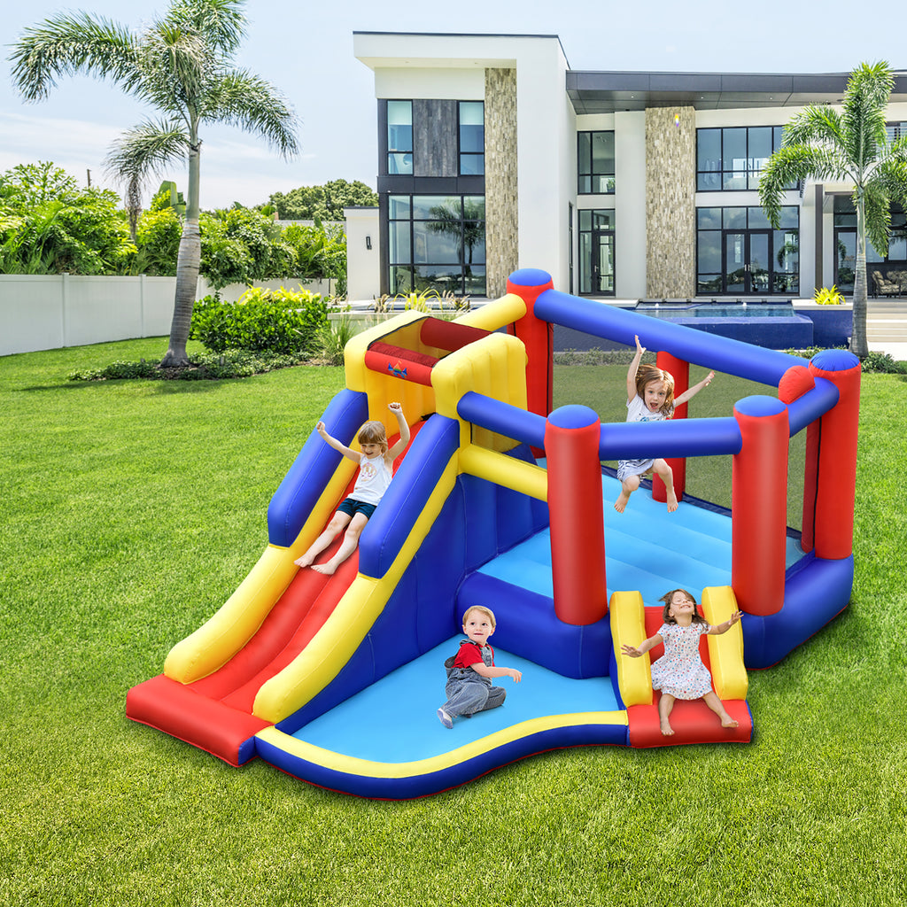Inflatable Bouncy Castle with Double Slides J455