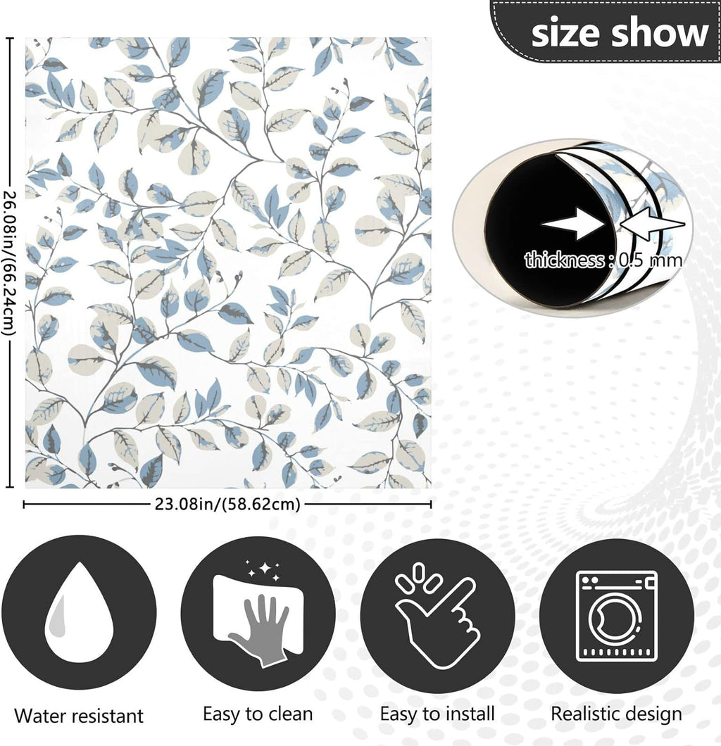 Flower Dishwasher Magnet Cover, 23x26 Inch Decorative Front Dishwasher Cover Sticker J4775