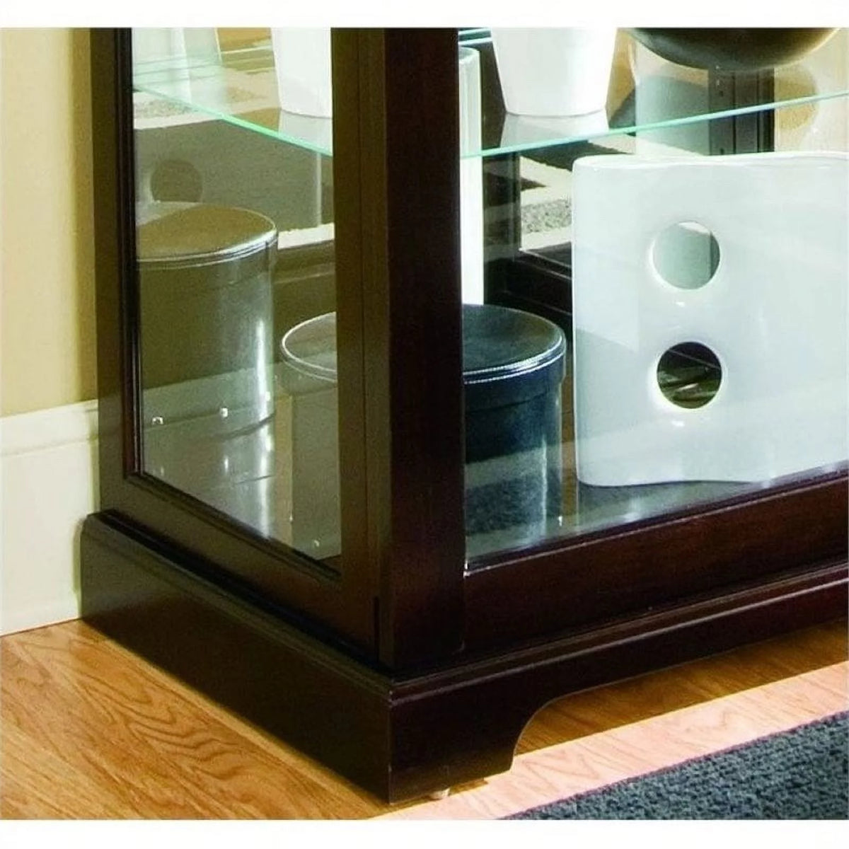 Chocolate Cherry Curio Cabinet W41196