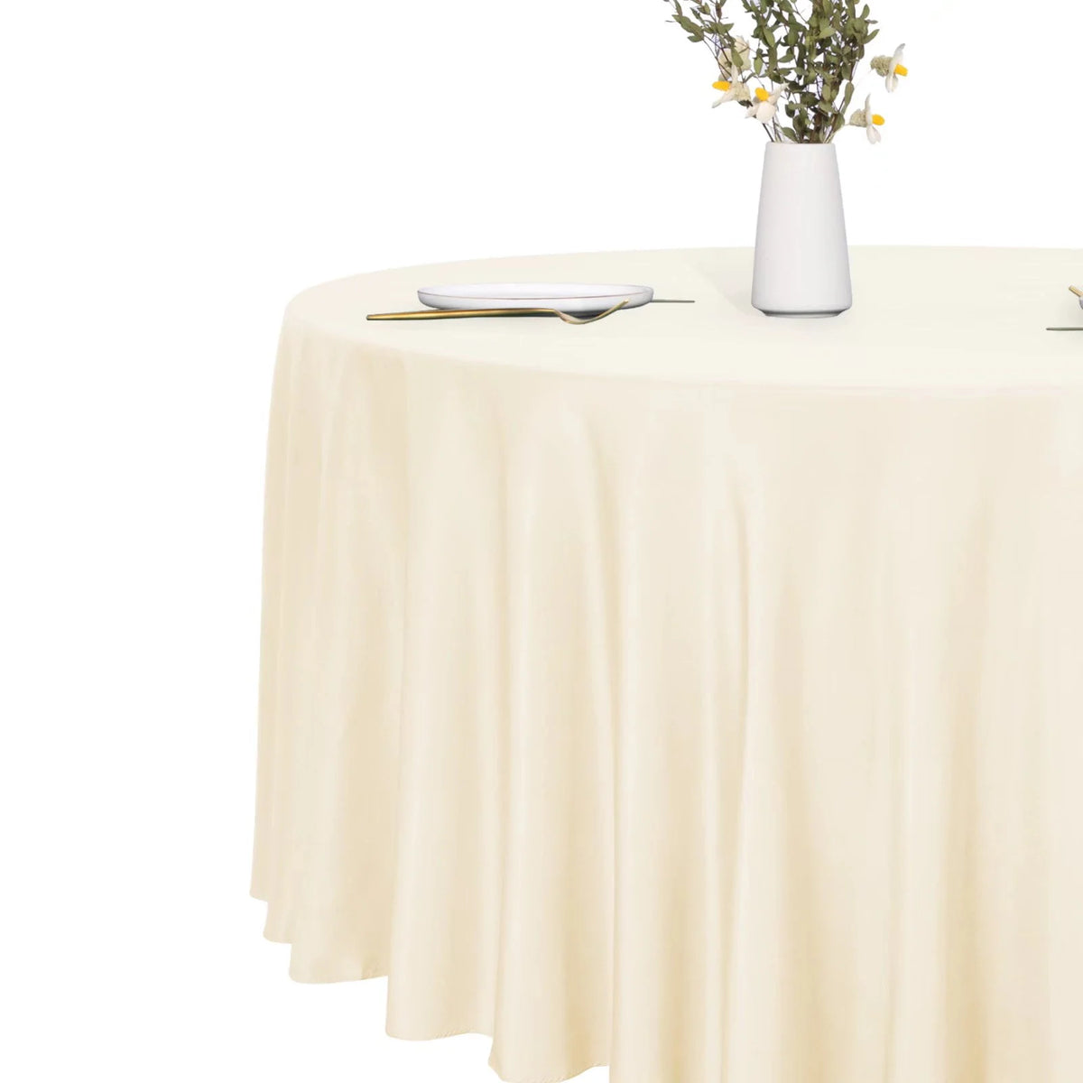 Round 60 inch Black Tablecloth H1043