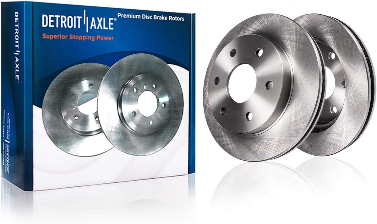 Pair Rear Disc Rotors with Brake Pads Replacement 6pc Set X7694