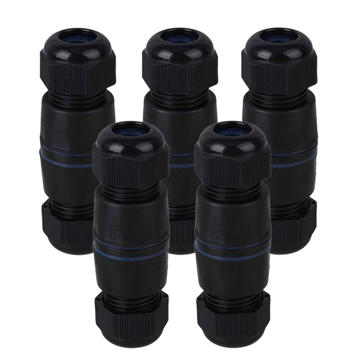 RJ45 Coupler Underwater Ethernet LAN IP68 Cable Wire Connector M25 Gland No Shielded Double Cable K628
