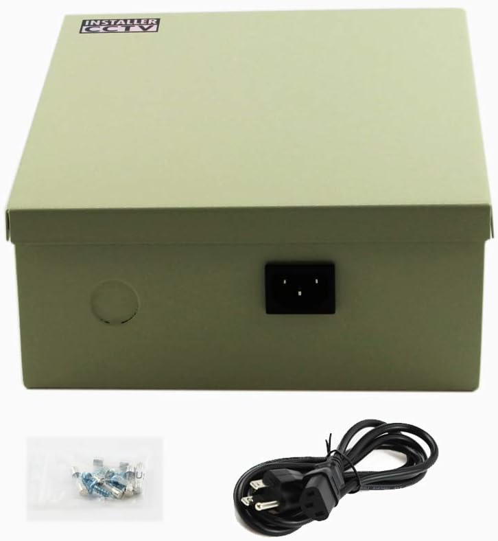 18 Outputs 12 Amp 12V DC CCTV Power Supply Box U928880