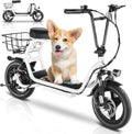 Electric Scooter with Seat, 14" Fat Tire, Foldable S17366