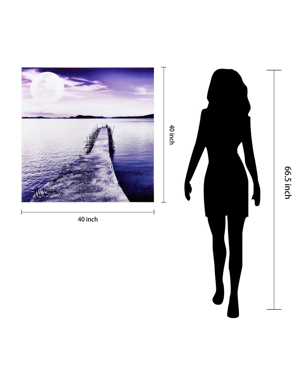 Frameless Tempered Glass Graphic Art O5141