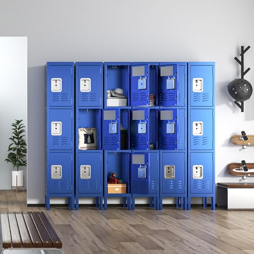Steel Storage Lockers Lockable (Grey) N31701