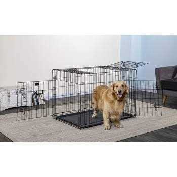 2-Door Metal Dog Crate with Divider Y7869