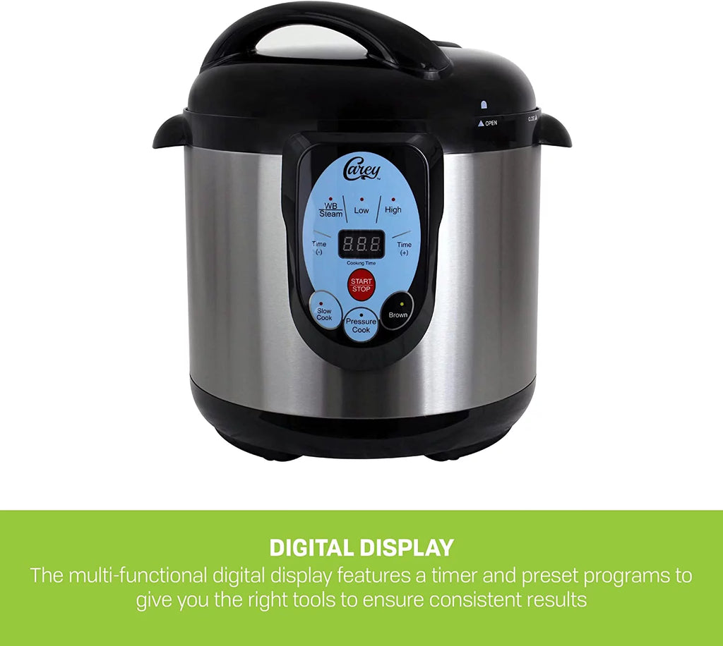 9.5 Qt Stainless Steel Electric Pressure Cooker and Canner J474
