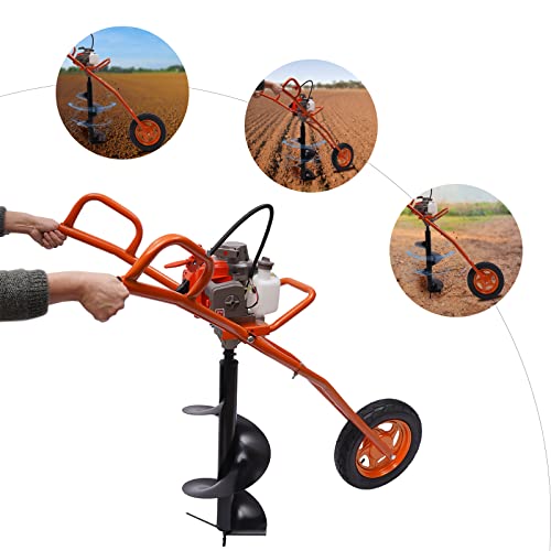 3HP Gas Powered Earth Auger with 11" Bit D5628