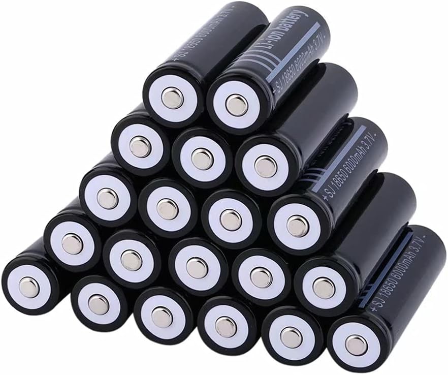 3.7V 6000mAh Rechargeable Button Top Battery 20 Pcs Z479