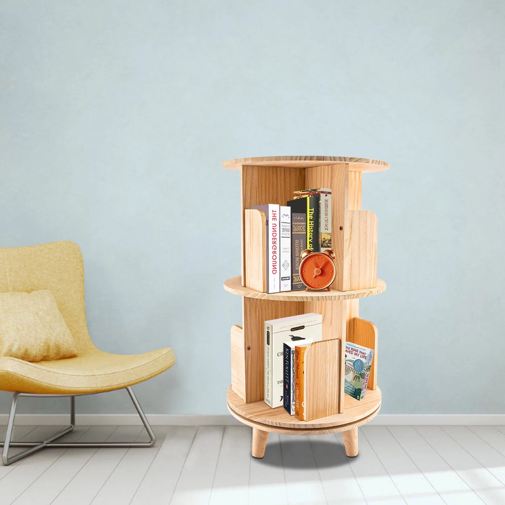 Rotating 360 Display Floor Standing Bookshelf X263728