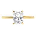 18K Yellow Gold Solitaire Engagement Ring C580